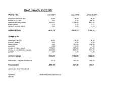 RSOV - návrh rozpočtu na rok 2017