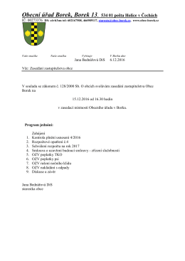 zde - Obec Borek