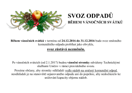 svoz odpadů
