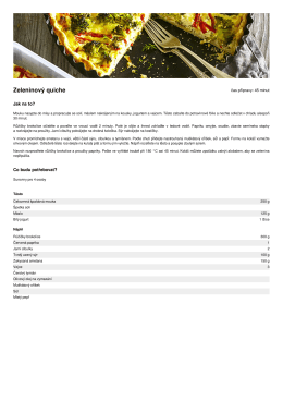 Zeleninový quiche