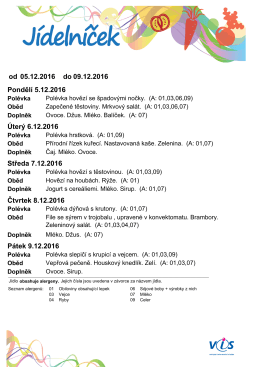 od 5.12.2016 do 9.12.2016