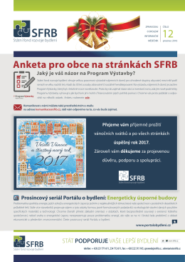 Stáhněte si aktuální vydání - Státní fond rozvoje bydlení