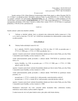 Číslo jednací: 156 EX 856/16-45 Usnesení Soudní exekutor JUDr