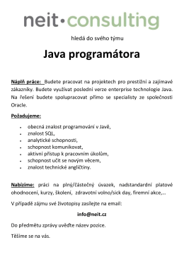 Java programátor