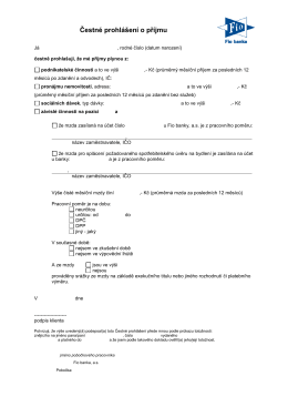 Čestn&eacute; prohl&aacute;&scaron;en&iacute; o př&iacute;jmu