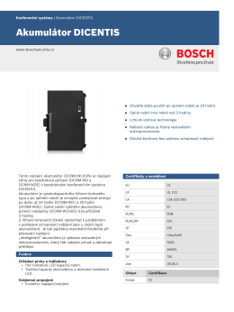 Akumulátor DICENTIS - Bosch Security Systems