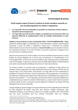 Communiqué de presse