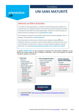 UNI sans maturité
