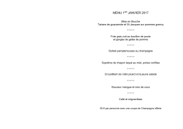 MENU 1ER JANVIER 2017