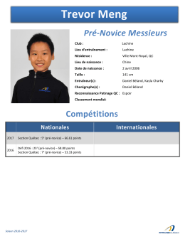 Meng, Trevor - Patinage Qu&eacute;bec