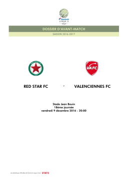 dossier d`avant-match