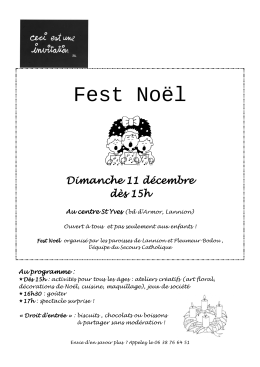 Fest No&euml;l - Paroisse de Lannion