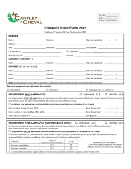 demande d`adhésion 2017