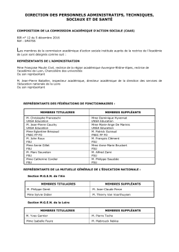 DPATSS - Arrêté de composition CAAS