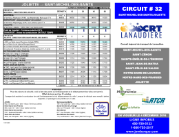 circuit # 32 - Conseil r&eacute;gional de transport de Lanaudi&egrave;re