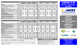 Horaire Circuit 50 - Conseil régional de transport de Lanaudière