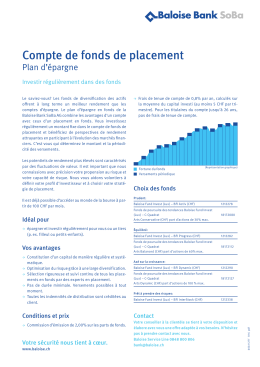 Plan d`épargne compte de fonds de placement