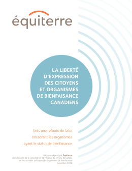 la liberté d`expression des citoyens et organismes de