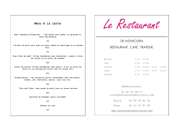 Click Menu A la carte