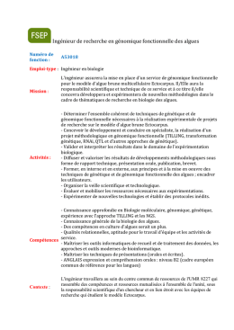 T&eacute;l&eacute;charger la fiche de poste - Station Biologique de Roscoff
