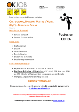 Postes en EXTRA