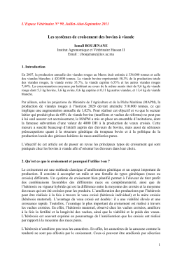 Les systèmes de croisement des bovins à viande (PDF