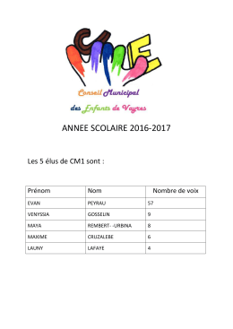 ANNEE SCOLAIRE 2016-2017