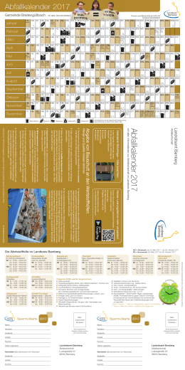 Abfallkalender 2017