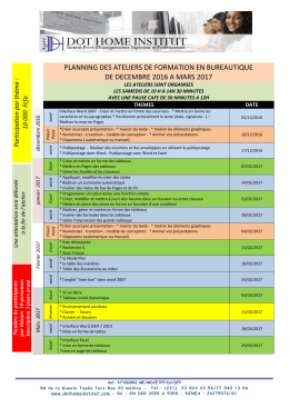 Dec 2016-Mars2017 - dothome institut