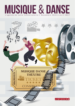 Programme du Conservatoire de Musique et de Danse et Théâtre