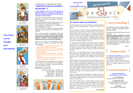 Préparer Noël Carnet paroissial Pour le chauffage