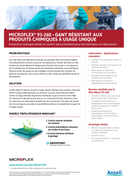 microflex® 93-260 • gant résistant aux produits chimiques à