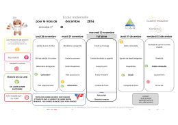 Menus de novembre des écoles maternelles