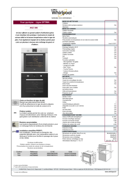Four pyrolyse - Ligne OPTIMA AKZ 598