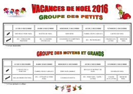 Nouveau Programme (NOEL 2016)