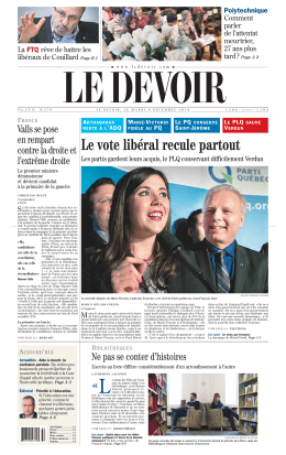 La une du jour