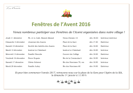Venez nombreux participer aux Fenêtres de l`Avent organisées dans