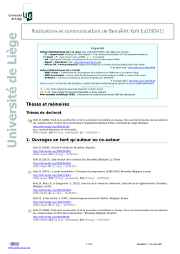 Publications - ORBi - Universit&eacute; de Li&egrave;ge