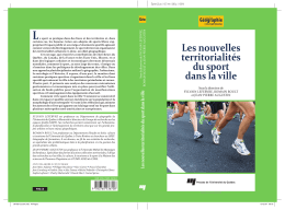 Territorialit&eacute;s des sports urbains et construction de l`espace public