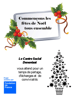 Programme de Noel 2016 - Centre Social Denentzat