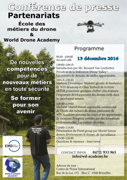 Drone vecteur d`emplois