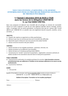 Formation Troubles Psychiques