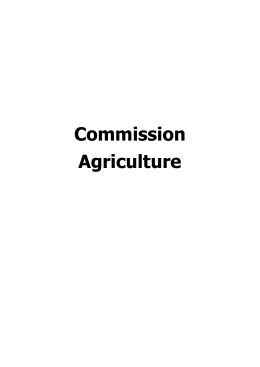 Commission Agriculture - Groupe MR Parlement wallon