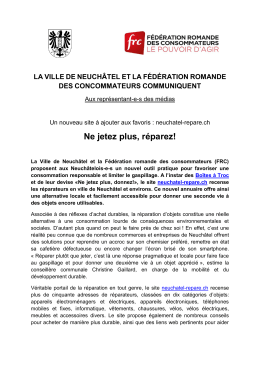 Comm neuchatel repare
