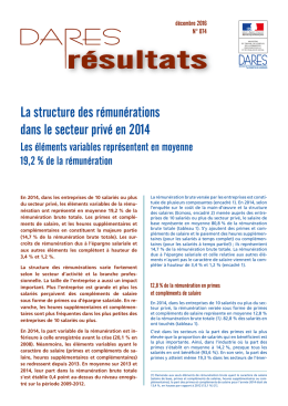 résultats - Dares - Ministère du Travail, de l`Emploi, de la Formation