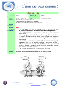 Animer : ESPACE JEUX – SPECIAL JEUX EXPRESS