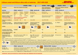Lithium Metal Batteries Regulations