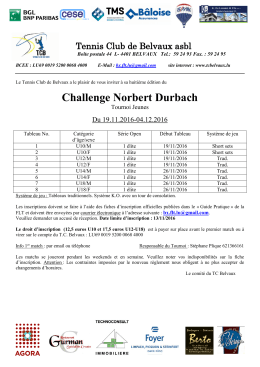 Challenge Norbert Durbach