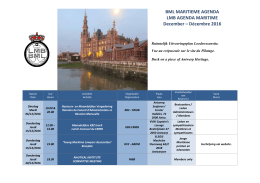 Maritieme Agenda Agenda Maritime