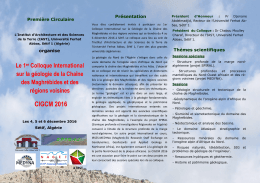 version française  - Géologie de l`Algérie Geology of Algeria